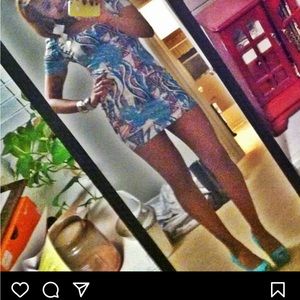 Cute abstract print dress